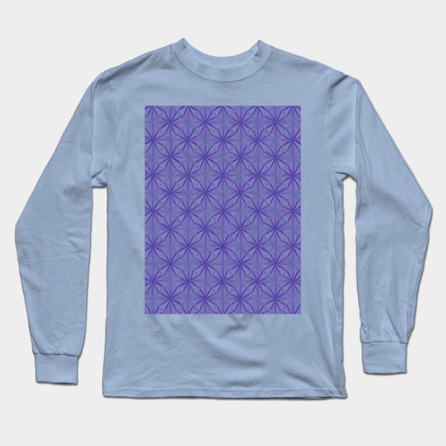 PURPLE DIAMOND DESIGN, DIAMOND PATTERN Long Sleeve T-Shirt by ZARBIT